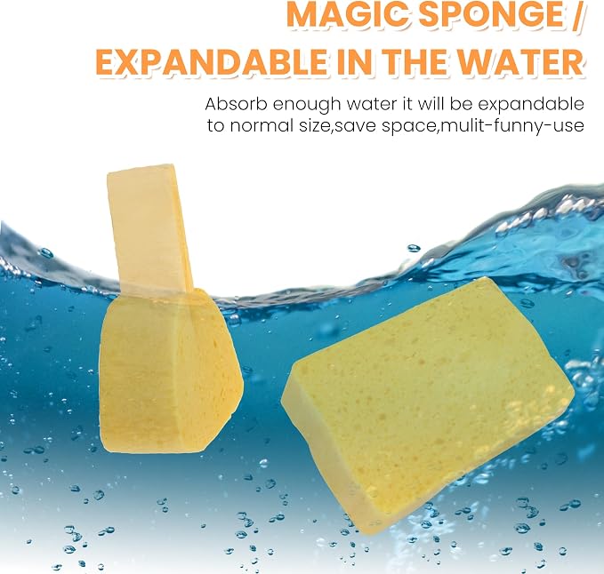 8-Count Pop Up Cellulose Sponges | Non-Scratch Eco-Friendly Kitchen Sponges - Image 3