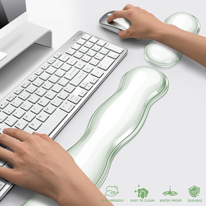 Gel Keyboard and Mouse Wrist Rest, Cute Wrist Support and Arm Support Keyboard - Image 5