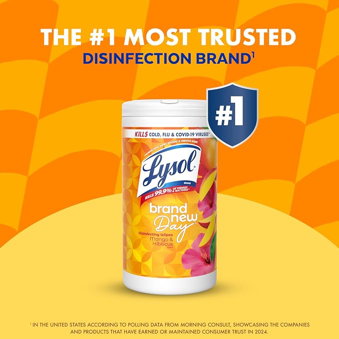 Lysol Disinfecting Wipes Bundle, Home Apartment Dorm Room Essentials and - Image 7