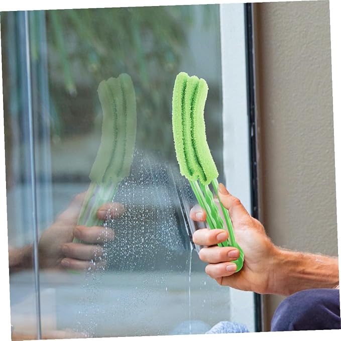 Handheld Window Cleaner Brush and 7-Finger Blinds Cleaning Brush 2pcs Set - Image 5