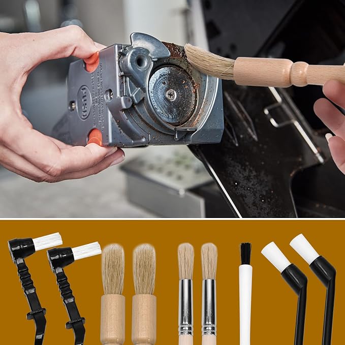 9PCS Coffee Machine Cleaning Brush Grinder Wooden Cleaning Brush Coffee Machine - Image 5