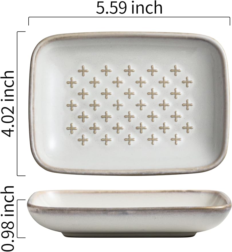 Gomakren Soap Dish, Shower Soap Holder, Ceramic Soap Dishes - Image 2
