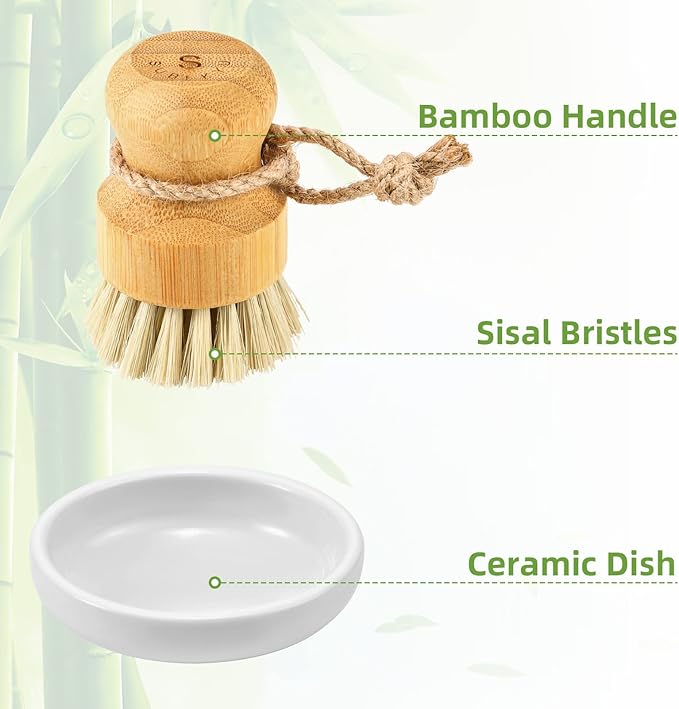 SUBEKYU Bamboo Dish Scrub Brush - Image 5