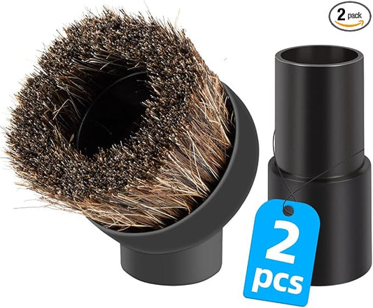 Round Horse Hair Brush Vacuum Attachment by IOEALD