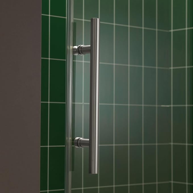 Woodbridge 57.5-60" W x 80" H Frameless Single Sliding Soft-Close Shower Door - Image 5