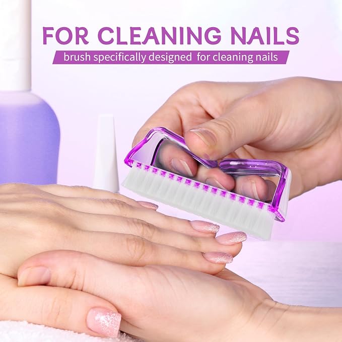 8Pcs Nail Brushes for Cleaning Fingernails, Handle Grip Nail Scrubber Brush - Image 4