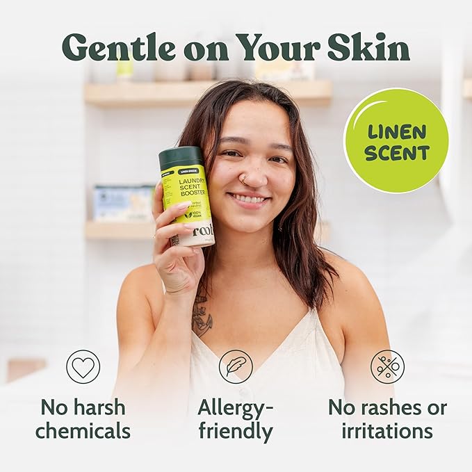 Roobi Sustainable Laundry Scent Booster Beads. Linen Breeze Fragrance Laundry - Image 7