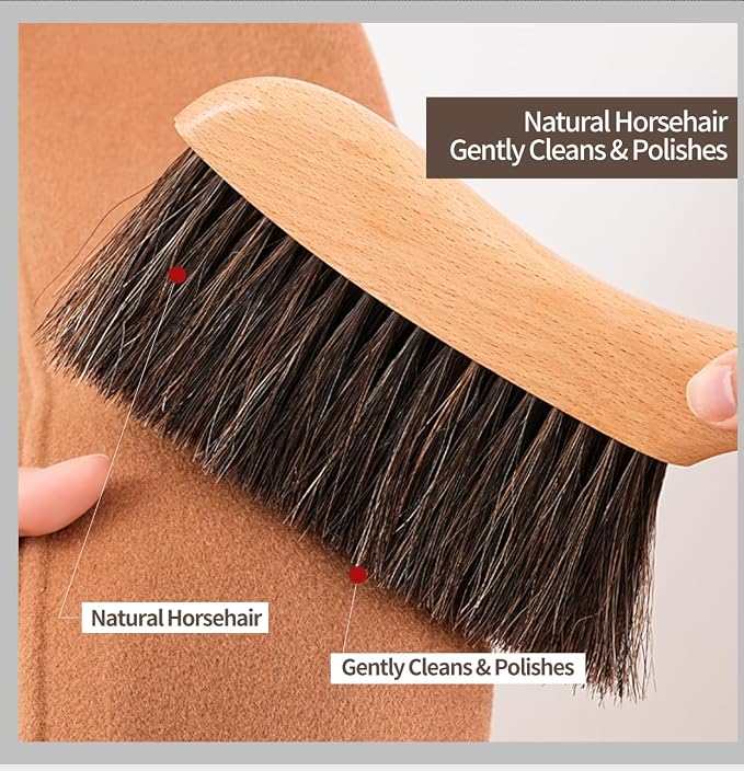 Horse Hair Brush Hand Broom Dusting Brush - Image 5