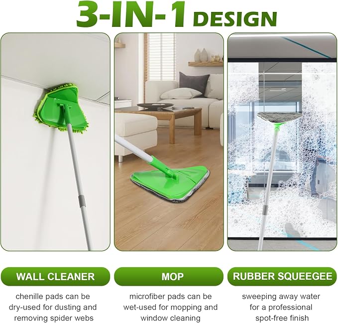 RONSUNG Wall Cleaner Triangle Mop - Image 3