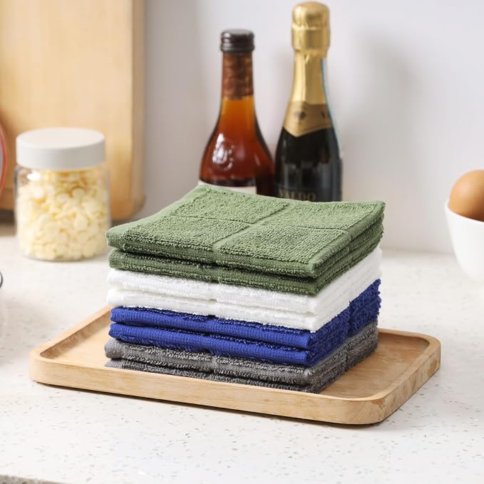 Glynniss Dishcloths Kitchen Highly Absorbent Dish Rags 100% Cotton Dish Cloths - Image 4