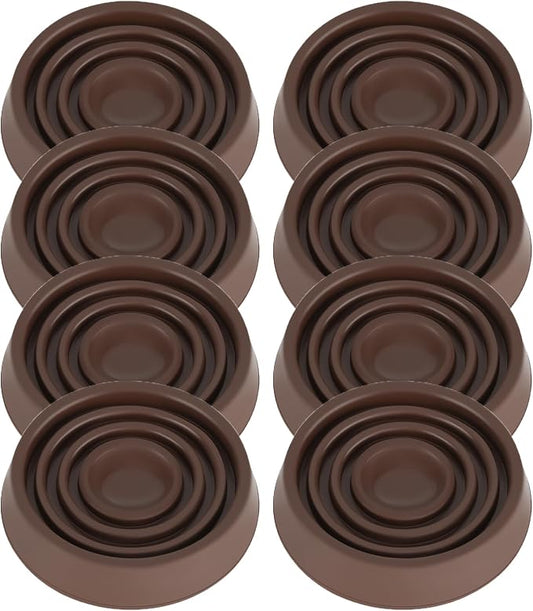 Furniture Coasters, 1.5X1.5 Rubber Caster Cups Non Slip Furniture Pads Non Skid by VOCOMO