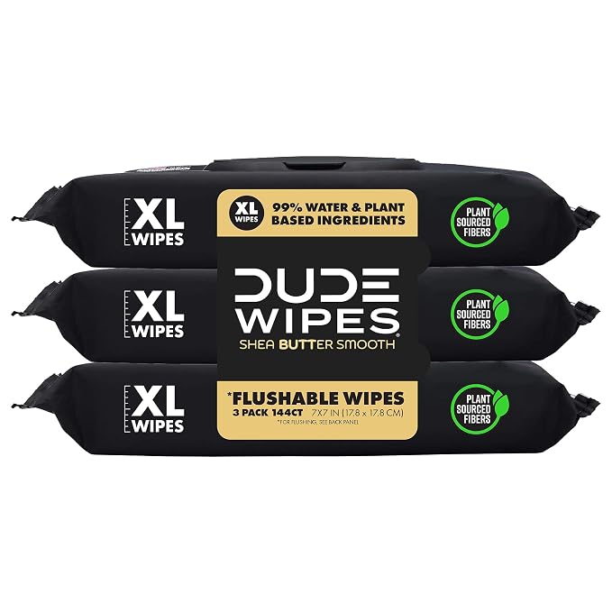 DUDE Wipes Shea BUTTer Flushable Wipes by DudeWipes