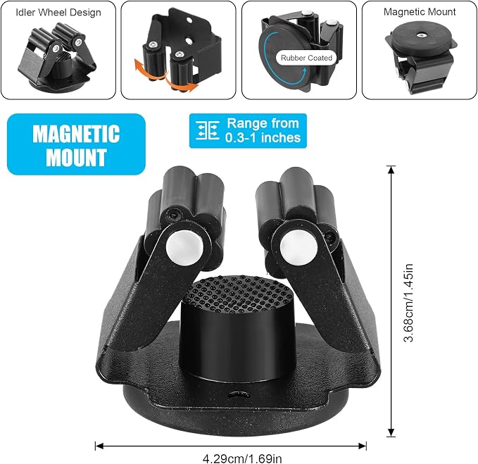 4PCS Magnetic Mop Broom Holder – Heavy Duty, Anti-Slip Wall Mount - Image 2