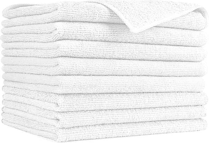 AIDEA Microfiber Cleaning Cloth-8PK, Soft Microfiber Towels by AIDEAHOME