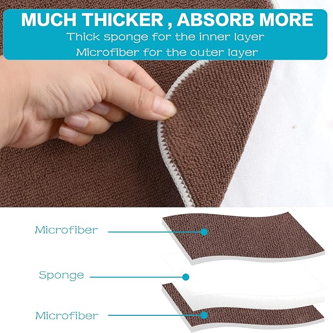 SINLAND Microfiber Dish Drying Mat Super Absorbent Dish Drying Pad - Image 3
