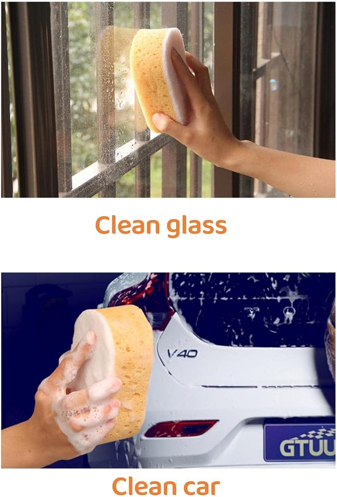 5 Pack Clean Sponges, High Density Large Sponge Wipers, Strong Scrubbing Ability - Image 6