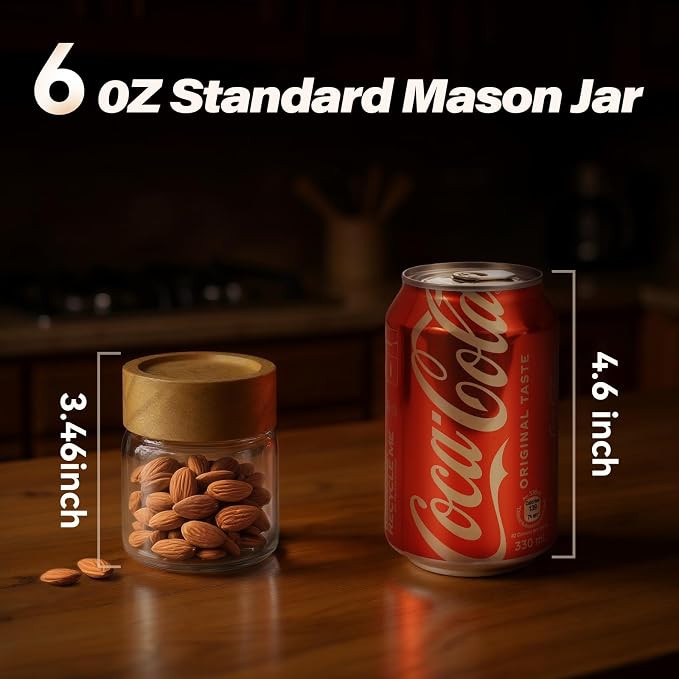 2-Pack 6 oz Glass Canisters - Image 4