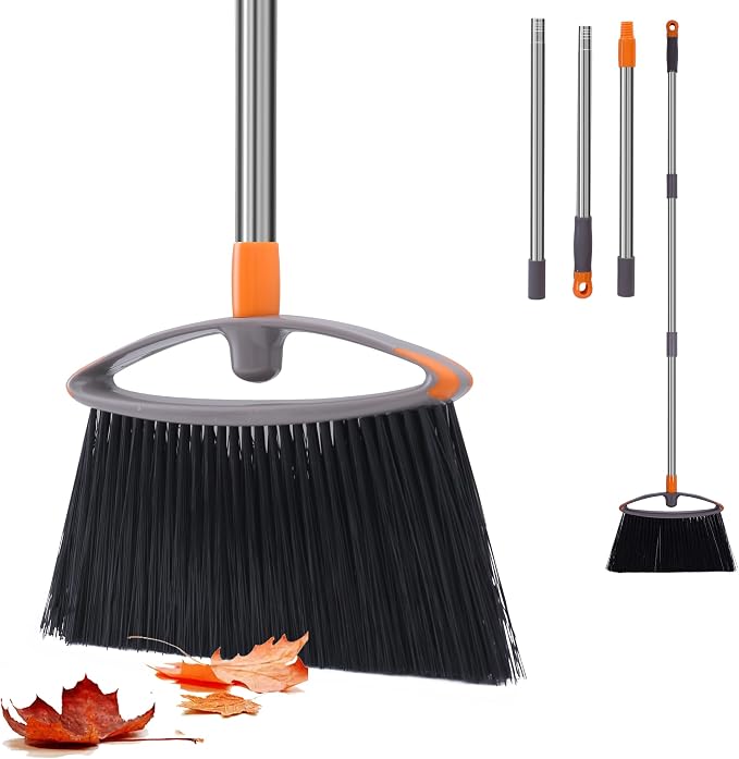 Still Bristle Broom to Sweep Snow, Heavy Duty Broom by NapalonaCleaningSupplies