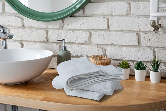 Basic Hand Towels 16x26 Inches – Bulk Pack of 24 – White Color – Soft and - Image 5