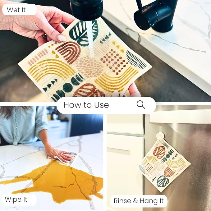 Harps&Seb Swedish Dishcloths for Kitchen Dishcloths - Image 3