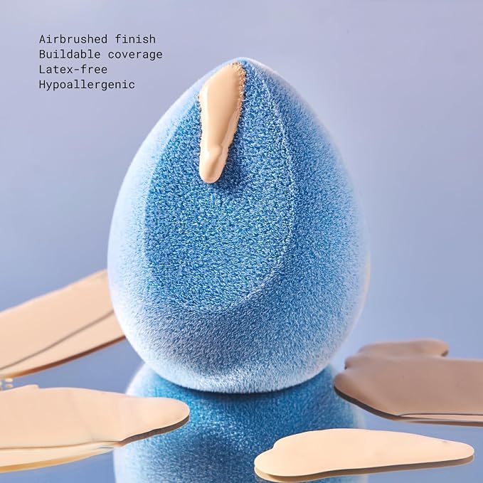 JUNO & Co. Microfiber Makeup Sponge, Dual Layer Technology - Image 3