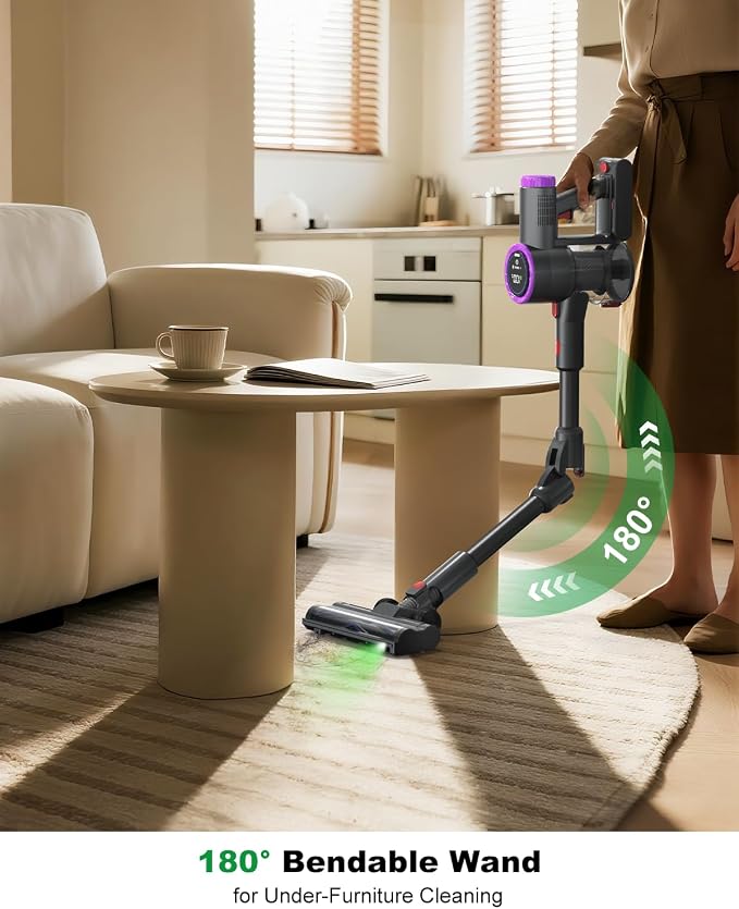 Cordless Vacuum Cleaner Bendable 6-in-1 Stick Vacuum — Lightweight - Image 5