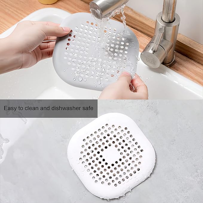 4 Pieces Drain Covers Hair Stopper - Image 3