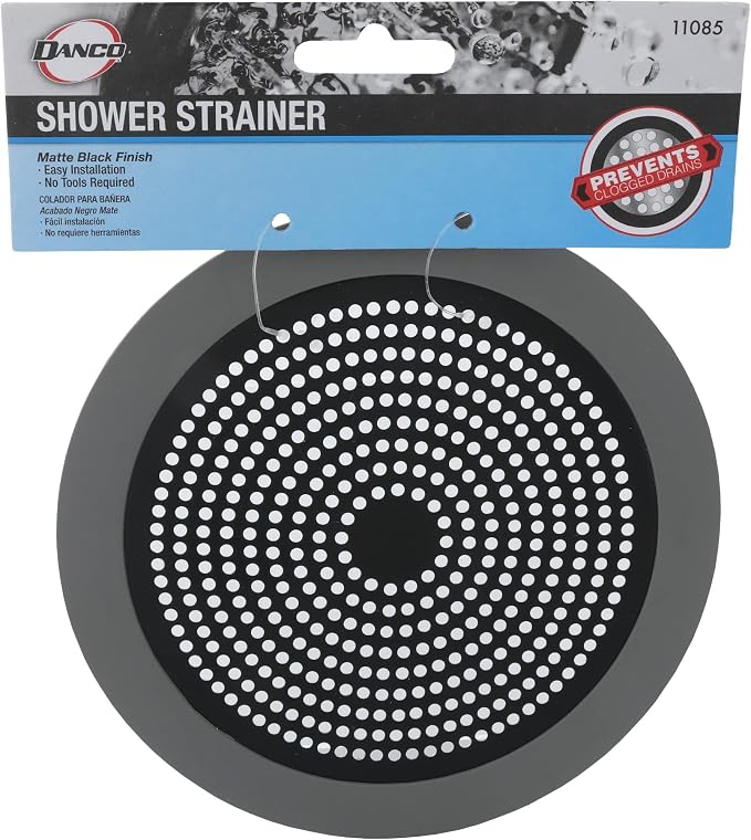 Danco 11085 Shower Drain Strainer, 5-3/4 inch, Matte Black - Image 5