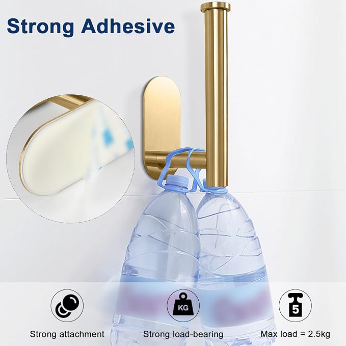 NearMoon Toilet Paper Holder Self Adhesive, Premium Thicken SUS304 Stainless - Image 5