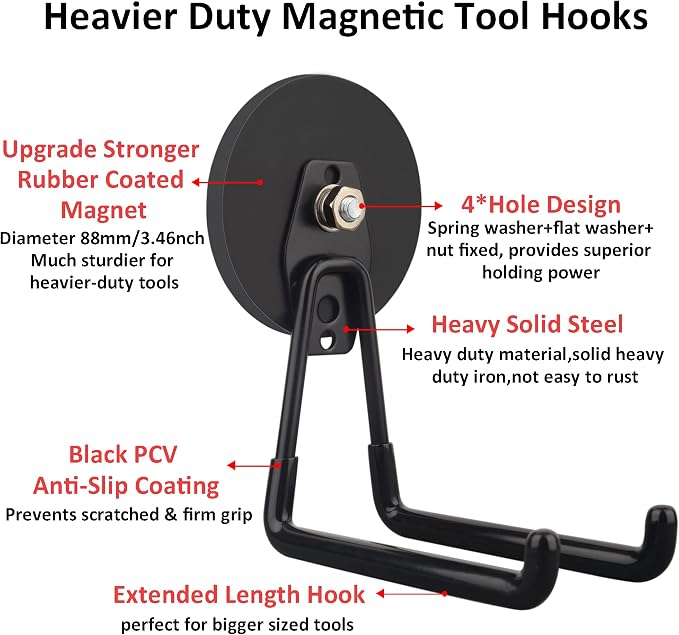 ULIBERMAGNET Strong Magnetic Ultimate Hooks, Large Magnet - Image 2