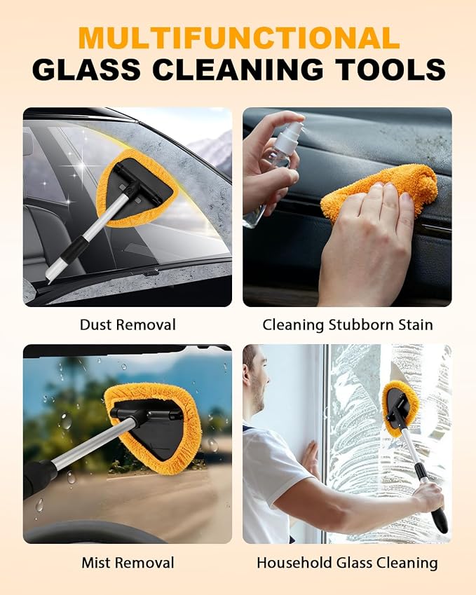 5 Pack Microfiber Pads for Windshield Cleaner Tool – Washable Windshield - Image 7