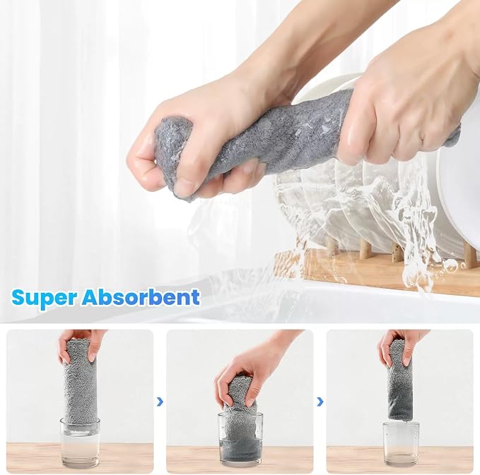 12 Pack Cleaning Cloth, Ultra Soft Absorbent Quick Drying Microfiber Cleaning - Image 3