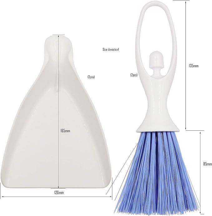 LBY Hand Broom and Dustpan Set, Mini Brush Nesting Tiny Cleaning Whisk - Image 5
