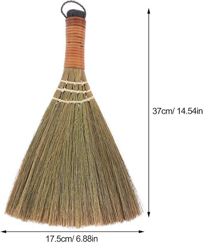 Soft-Haired Mini Broom 12.20 Inch Short Handle Dust Sweeper - Image 6