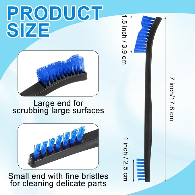 Boao 20 Packs Double-Ended Gun Cleaning Brushes 7 Inch Nylon All Purpose - Image 2