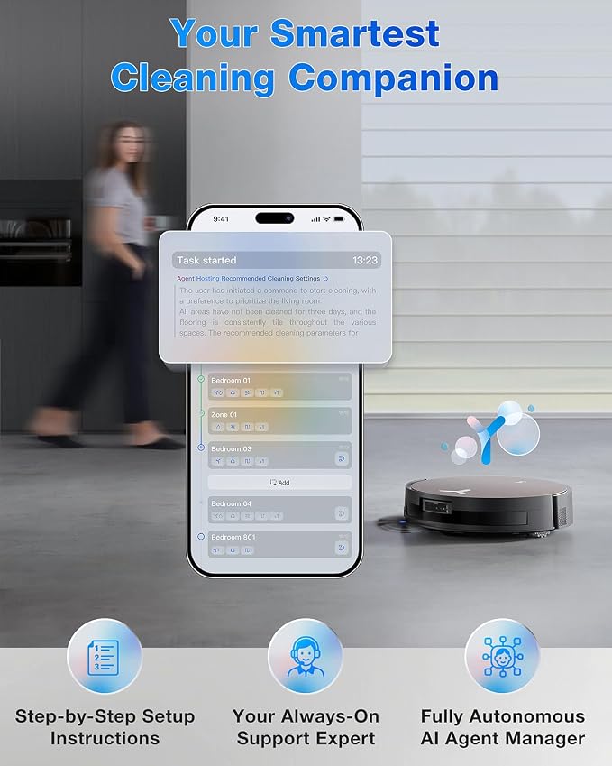ECOVACS DEEBOT X11 OmniCyclone Robot Vacuum and Mop, PowerBoost Charging - Image 9