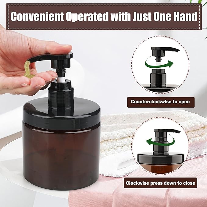 Cosywell Pump Bottle Dispenser Shampoo and Conditioner Dispenser 2 Pack - Image 3