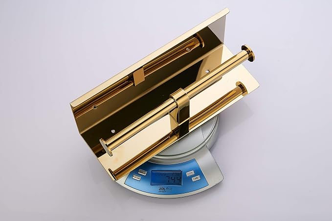 BGL Double Toilet Paper Holder Stainless Steel 304 Wall Mounted Two Heads Roll - Image 6