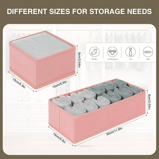 DIMJ Drawer Organizers for Clothing, Fabric Closet Organizers and Storage - Image 2