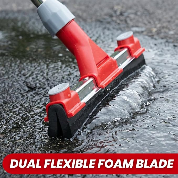 Heavy Duty Floor Squeegee for Concrete Floor – 17.3” EVA Foam Blade - Image 2
