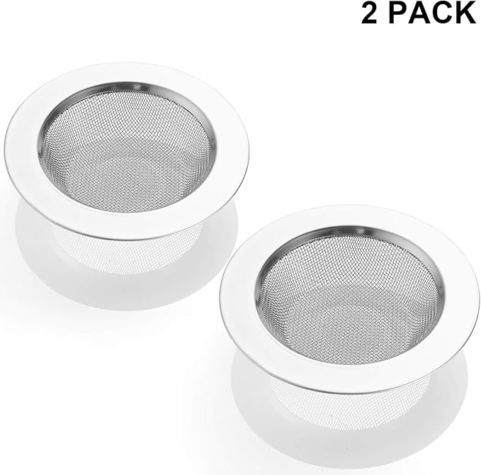 LASSHSWA 2 PCS Kitchen Sink Strainer Stainless Steel, Kitchen Sink Drain - Image 7