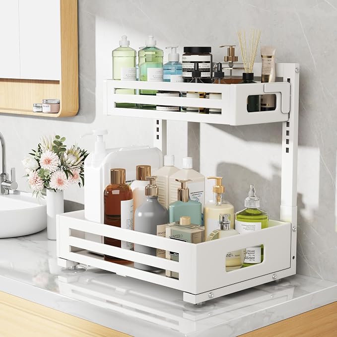 1 Pack Under Sink Organizer, Pull Out Cabinet Organizer - Image 5