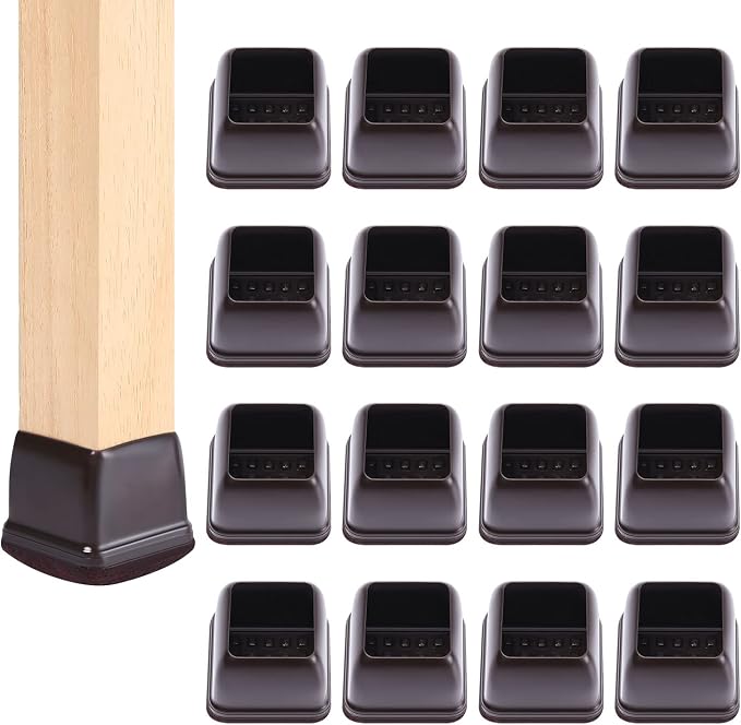 Ezprotekt 24 Pcs Square Chair Leg Floor Protectors by VisittheEzprotekt