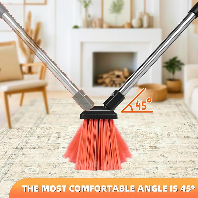 Push Broom, Heavy Duty Outdoor Broom - Image 6