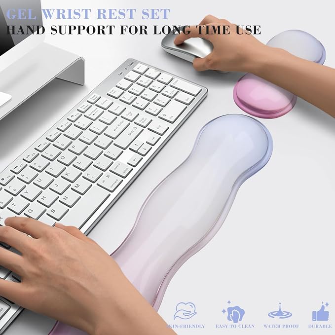 Gel Wrist Rest for Keyboard and Mouse, Wrist Rest for Keyboard, Mouse Wrist - Image 6