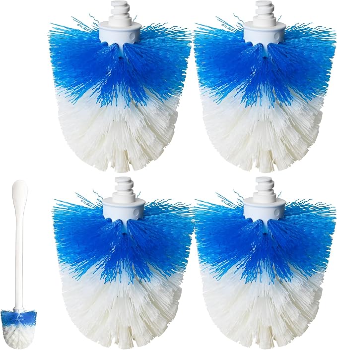 Toilet Brush Refills for OXO Toilet Brush Only, 4 Pack Toilet Brush Replacement by RIMAY