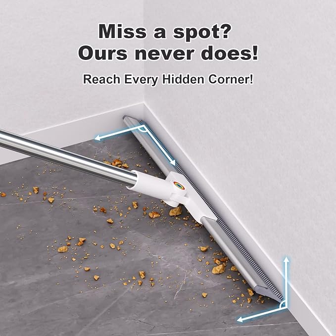 Squeegee Broom for Floor, 2-in-1 Magic Silicone Broom for Pet Hair, Tile and - Image 5