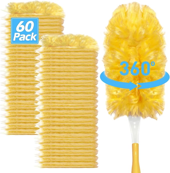 Heavy Duty Duster Refills for Swiffer Duster | 360° Unscented Disposable by EKACO