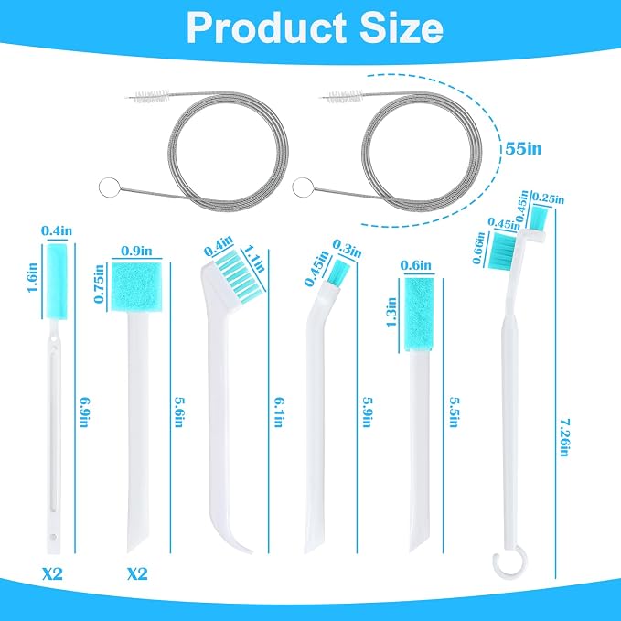 XANGNIER Ice Machine Cleaner Brush Kits, Countertop Ice Maker Cleaning Tools - Image 6