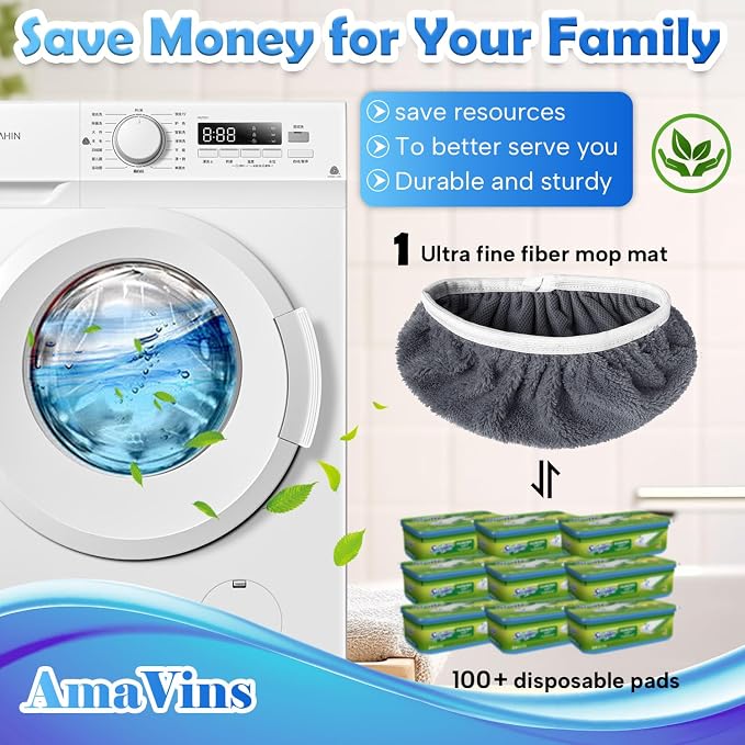 5 Pack Reusable Microfiber Mop Pads Compatible - Image 4